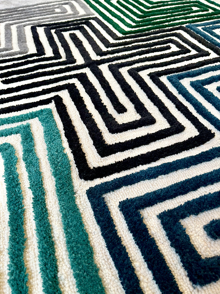 geo 'interlock' rug