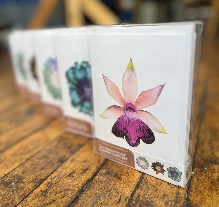 'see nature anew' botanicals blank card set