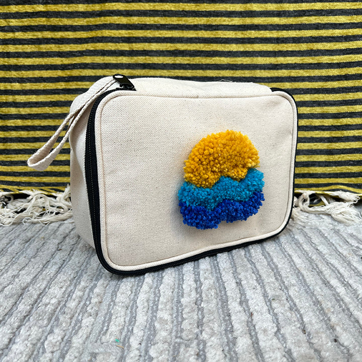 tufted zipper bags