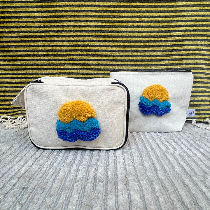 tufted zipper bags