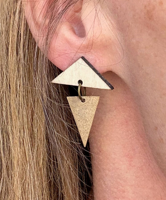 triangle earrings