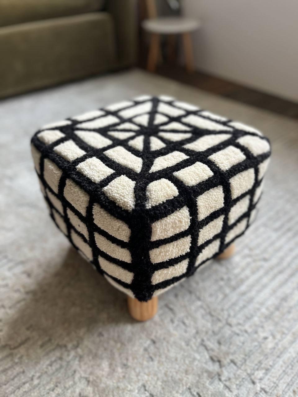 tufted footstool - web